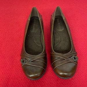 Kim Rodgers Brown Slip on Flats Shoes Size 8 1/2 M